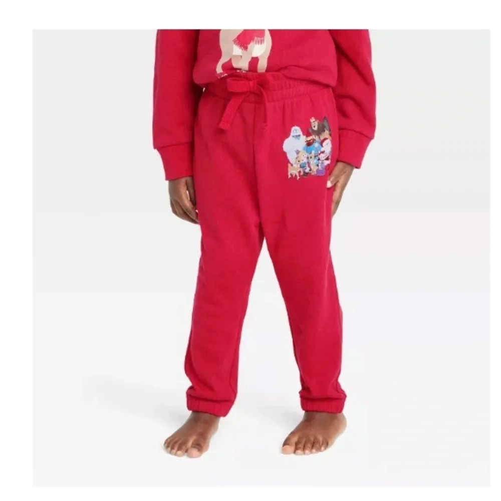 🎄NWT Rudolph the red nose reindeer graphic joggers size XS